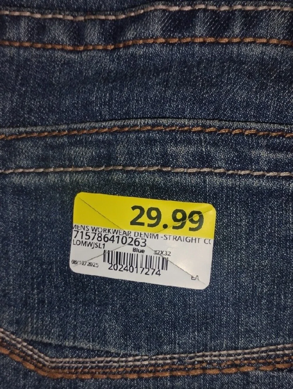 Classic Men's Blue Denim Jeans